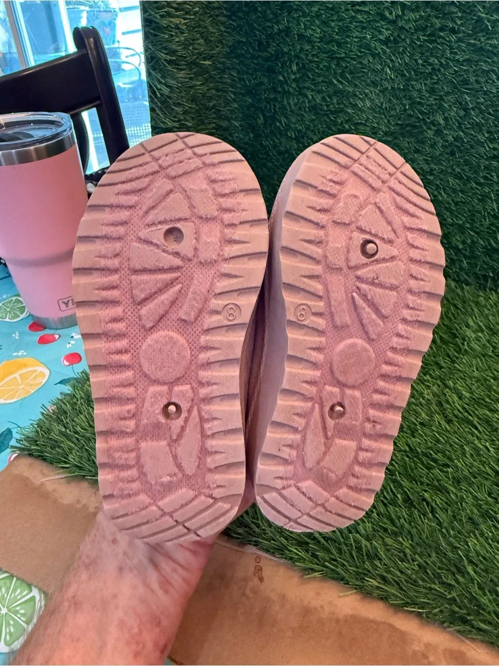 Olivia & Kate Kids girls Slip-On Casual Clog Shoes in Light Pink size 8c